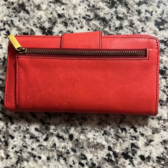 Fossil orange wallet - Picture 3 of 3